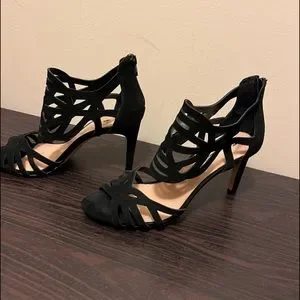 Audrey Brooke Shoes Black Suede High Heels Sz 95 Audrey Brooks Poshmark